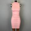 Korean High-End Women's Sexy Sleeveless High-Neck Bodycon Dress
