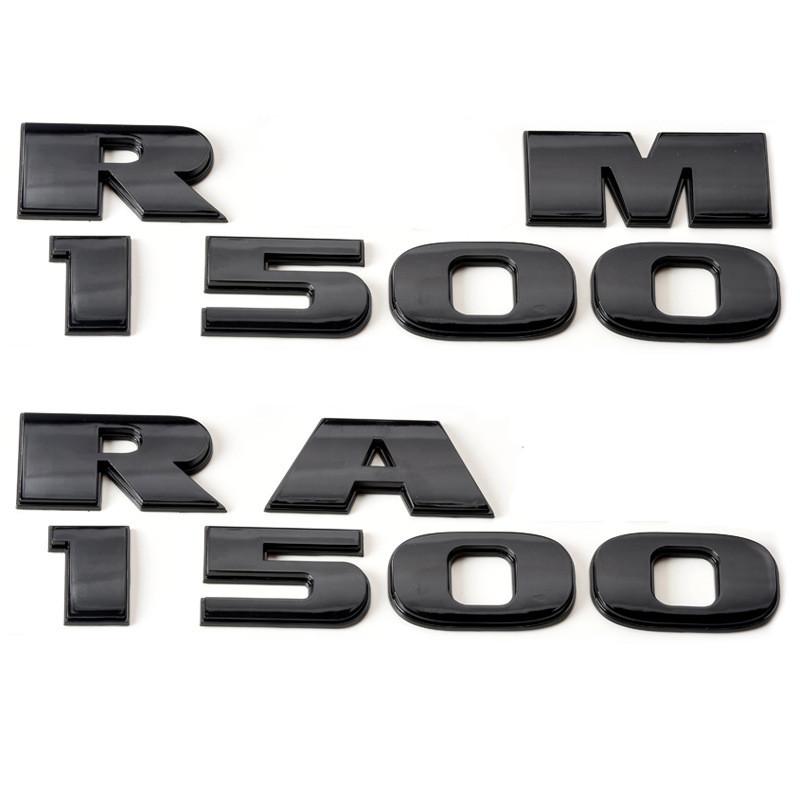 For Ram 1500 2500 3500 Emblem Nameplate Badge Logo Auto Accessories Body Side Rear Trunk Ram Emblem Door Fender Decal Stickers