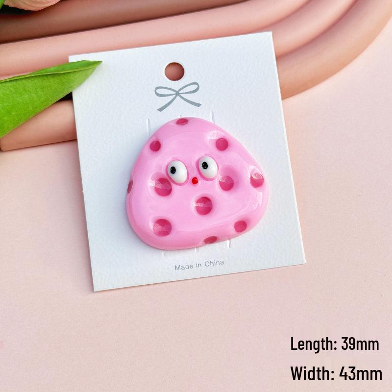 Käse-Serie Harzschmuck & Accessoire-Set: Enthält Handyhülle, Crocs-Magnet, Haarspangen-Materialien.