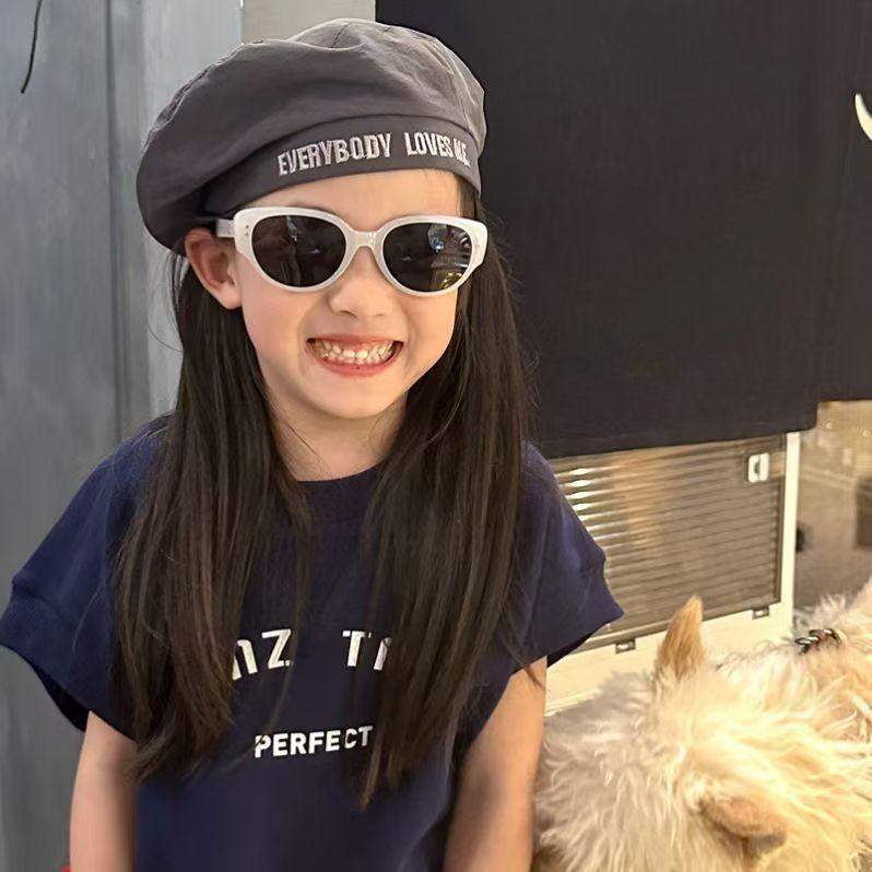 Children'S Sunglasses Boys' New Sunscreen Retro Girls' Sun Glasses Uv Protection Polarized Boys' Baby Glasses Uv400 Eyewear