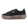 Puma Platform Trace Comfortable Casual Low-Top Sneakers Women Sneakers Black 371656-02