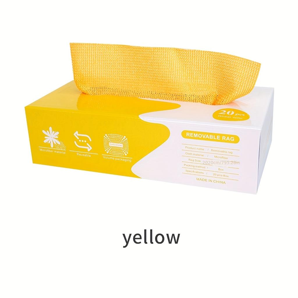 High qualityExtractable Dishcloths 20pcs/Box, Microfiber Cleaning Cloths for Dishes & Utensils Multi-Purpose Towels, Double-Sided Scrubbers, Scouring