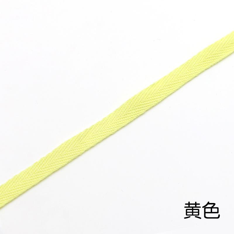 1Cm Color Cotton Herringbone Ribbon Webbing, Cotton Hand Hemming Strap Strap Strap Strap Piping Strap