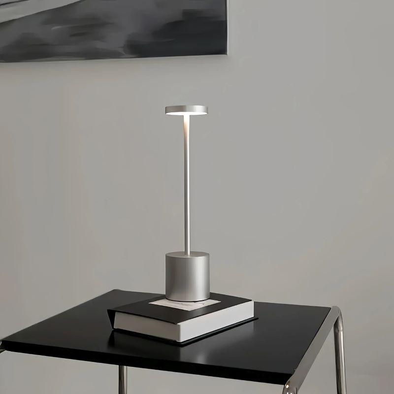 Office Decorative Lamp with Metal Brushed Texture USB Convenient Desk Lamp Suitable for Bedrooms Dining Rooms Living Rooms