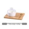 Ruhan Square Ceramic Dessert & Snack Dish with Lid