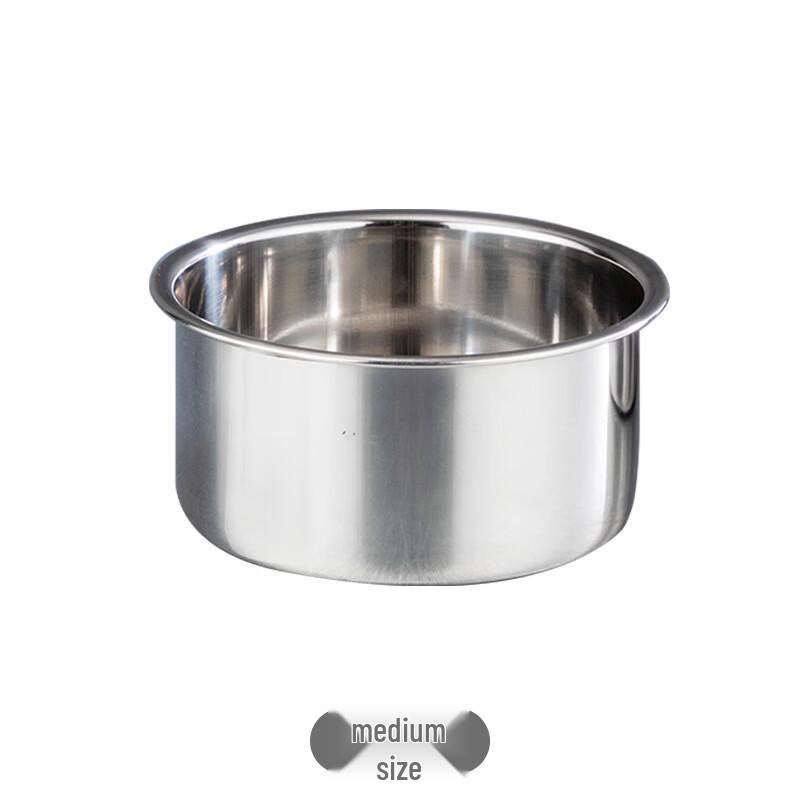 ZISIZ Medium Stainless Steel Steaming & Stewing Bowls, 4-Pack