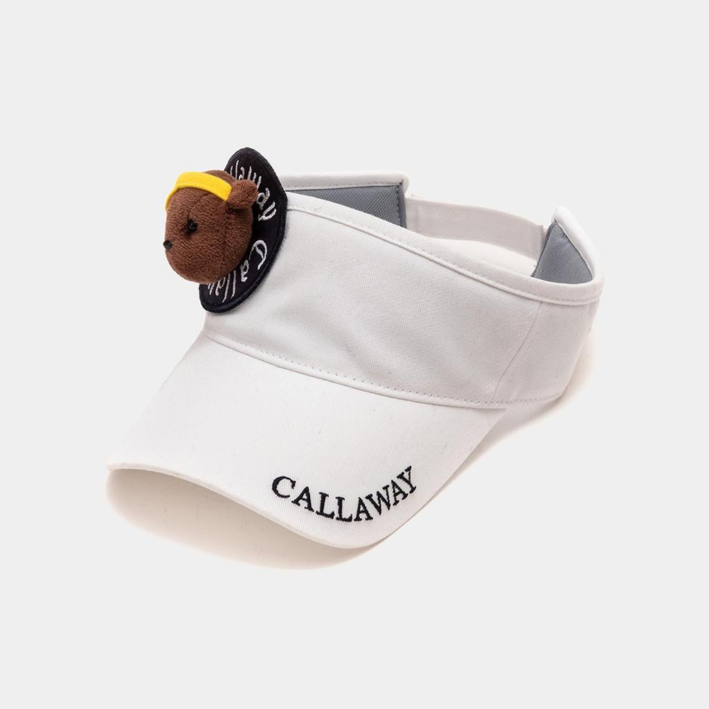 Callaway Sun Visor Adjustable Golf Hat C23291217 FR Women's (Bear Patch, Size) / / 1030_White