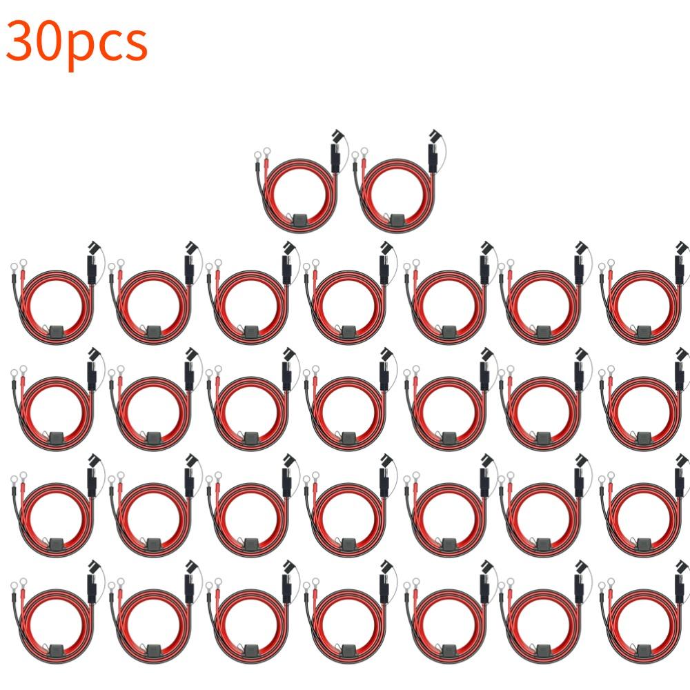 Charger Cable For Motorcycle Battery Terminal To SAE Quick Extension Cable With 10A Fuse O Connector Battery Charger Adapter