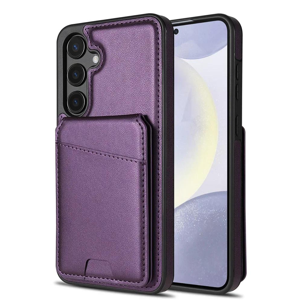 2 In 1 Detachable Magnetic Wallet with Card Holder Phone Case for Samsung S25 S24 Ultra S22 Plus S23 FE A16 A55 A15 A54 Cover