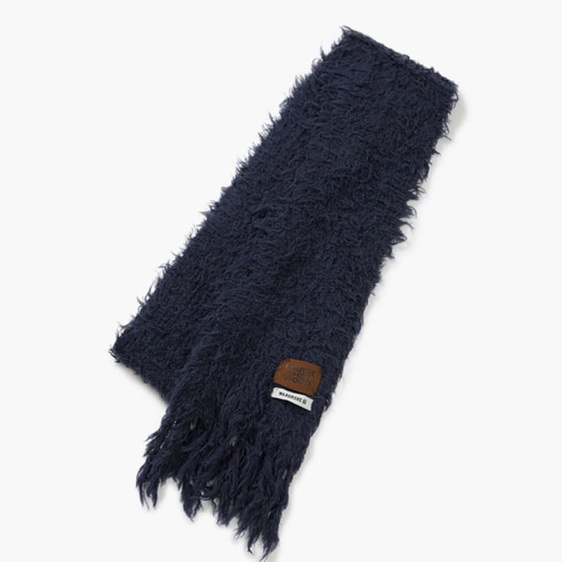 

MARGESHERWOOD PUPPY TOUCH FRINGE MUFFLER_navy navy