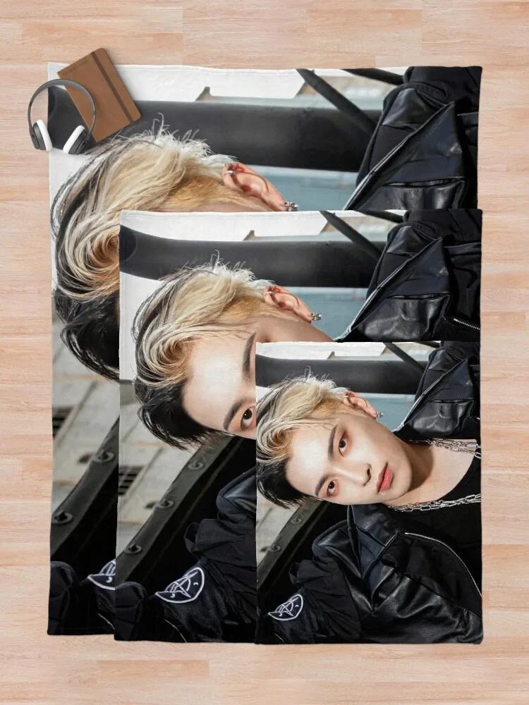ATEEZ HONGJOONG "THE WORLD EP.1 : MOVEMENT GUERRILLA" Throw Blanket Thin Blanket Softest Blanket Soft Plaid