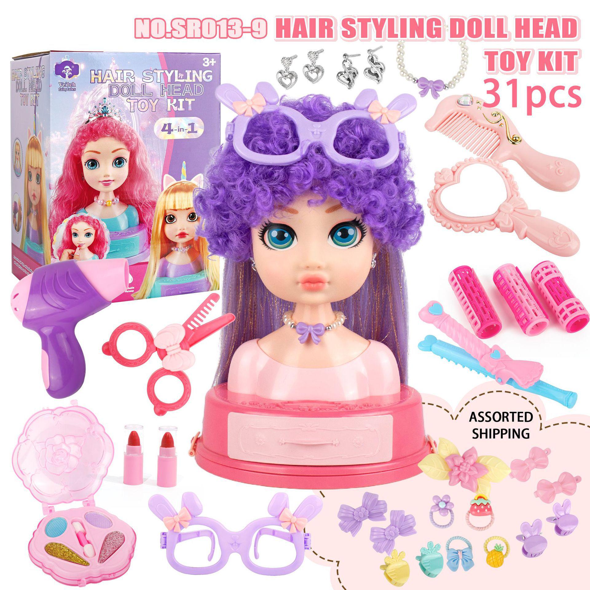 Cross-Border Kids Hairdresser Role-Play Set: Hairdryer & Straightener with Barbie Doll