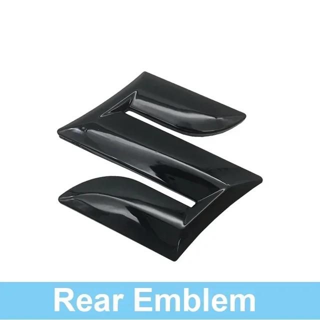 Conjunto de Emblema de Grade Frontal e Adesivo de Emblema de Porta-malas Traseiro em ABS para Suzuki S-Cross, Vitara, Swift, SX4, Alivio - Acessórios de Logo para Carro