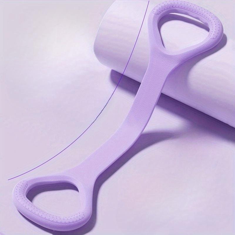 1pc Elastic Silicone 8-Shaped Yoga Resistance Band | Fitness Stretching Rope for Back, Waist, Arm Exercise | Ideal for Home, Gym, Outdoor Workouts