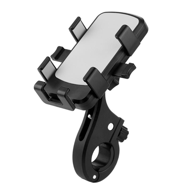 Bike Phone Holder Bracket, Motorcycle Phone Mount Adjustable Bike Handlebar Cell Phone Clamp Scooter Mobile Phone Clip