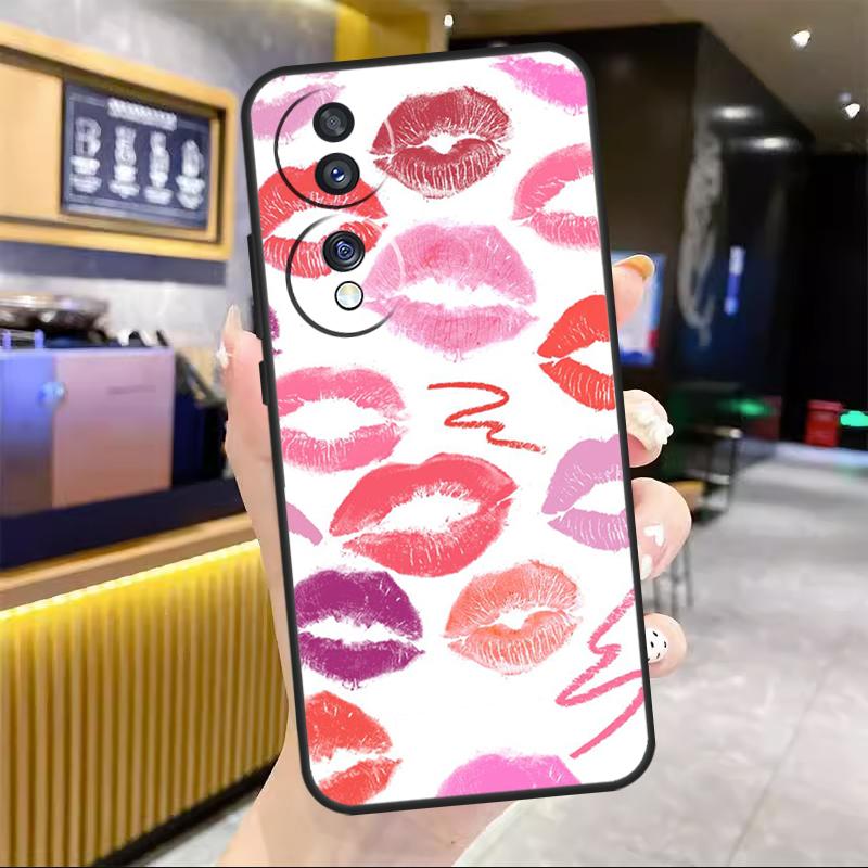 

Lipstick Pink Kiss For Honor Magic 8 7 6 5 Lite Case For Honor 200 400 Pro 50 70 90 X8c X8b X9a X9b X9c Win RT Honor Magic5 Pro