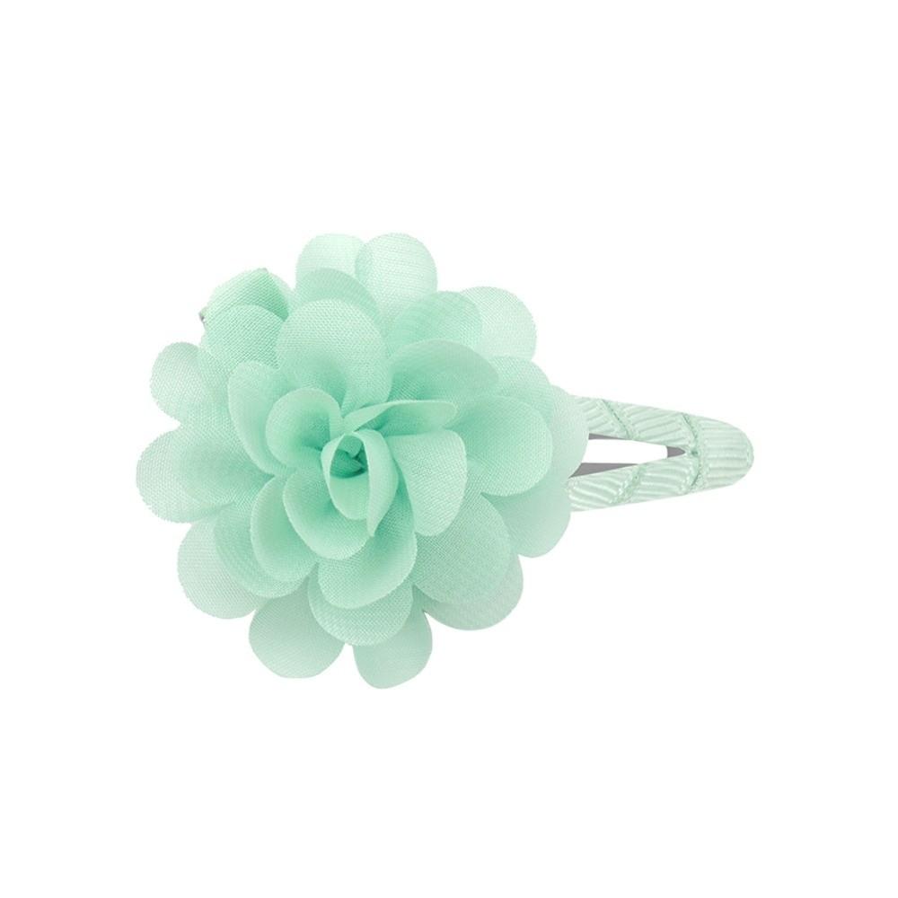 

Cute Chiffon Flower Hair Clips Sweet Headdress Hair Barrettes Anti Slip Headwears Princess Hair Accessory світло-зелений колір