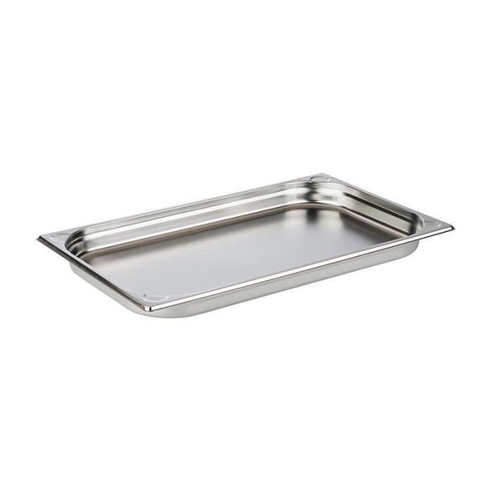 Bac gastro inox GN 1/1 H 15 cm - Aps Gris