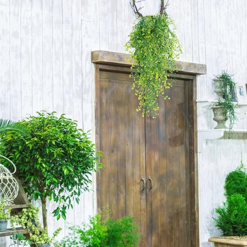 1Pcs Lvy Green Plants Artificial Leaf Stems Fake Plant For Garden Home Decoration Wedding Decor Desktop Prop DIY Flower Bouquet