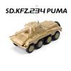 4D 1/72 Militärfordon Monteringspusselmodell Lastbil Stridsvagn Hummer Krigsmaskin Infanteristridsvagn Pansarbil Plastleksak