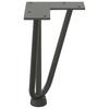 Vidaxl Nogi Do Stołu Hairpin, 4 Szt., Antracyt, 20 Cm, Lita Stal