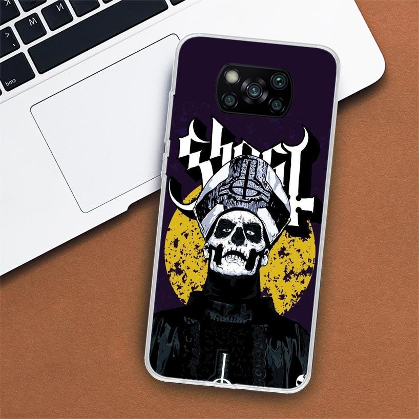 Ghost Papa Emeritus Phone Case For Xiaomi Poco X3 Nfc X4 Gt X5 Pro M5S M4 M3 M2 F5 F4 F3 F2 F1 Mi Note 10 Fundas Shell