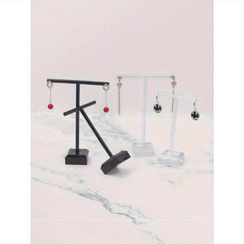 2Pcs/set Jewelry Display Rack T Shape Stand Show Charms Universal Professional Showcase Boutique Set Earrings Shelf