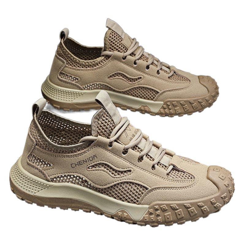 Scarpe casual in rete traspiranti e versatili per uomo, scarpe da lavoro estive antiscivolo per uomo, scarpe da lavoro per uomo