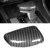 Car Gear Shift Knob Cover Trim Fit For Hyundai Elantra CN7 Tucson Santa Cruz -2024 Black Carbon Fiber Style ABS