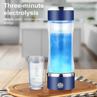 420ML Hydrogen Water Cup Portable Hydrogen Water Bottle Generator Improve Water Quality Quick Electrolysis Ionizer Machine for Office Travel
