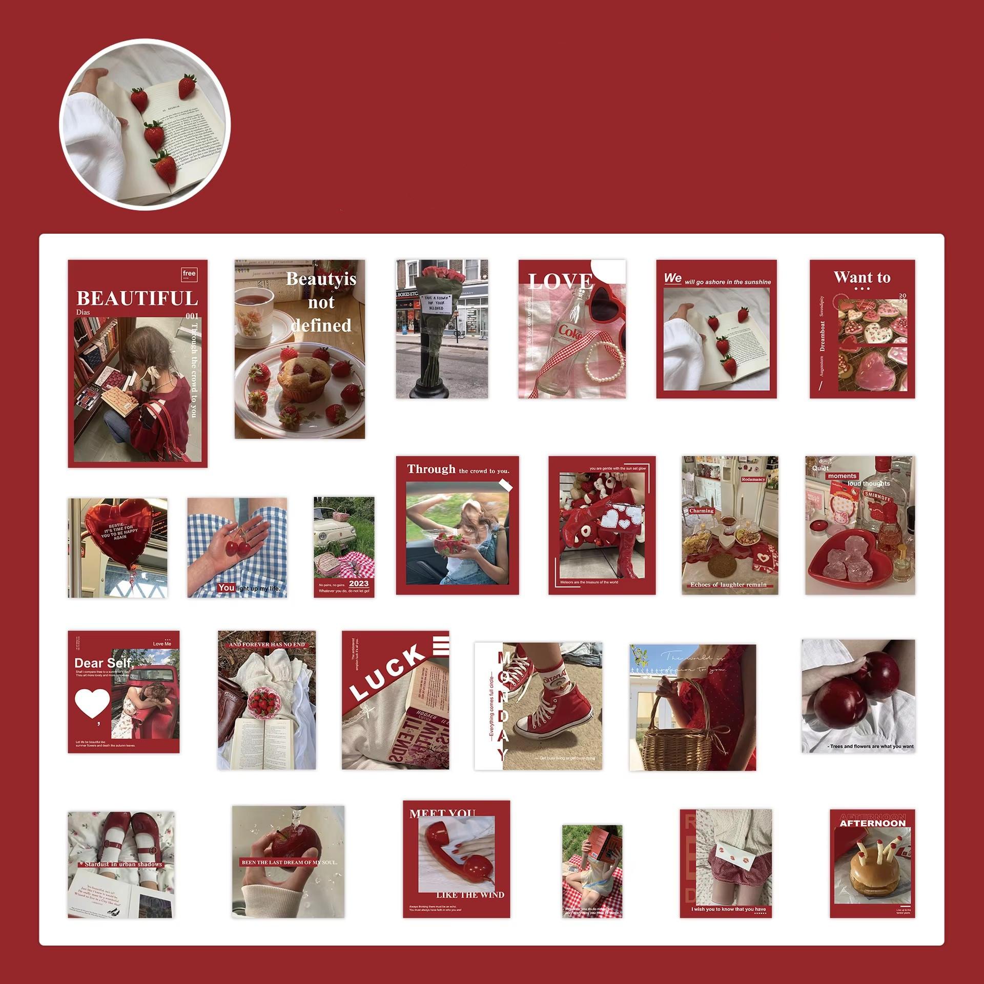 

50 листов модной девушки скрапбук журнал наклейка милый реальный снимок котенок канцелярские принадлежности наклейка DIY Декор багаж гитара телефон наклейка