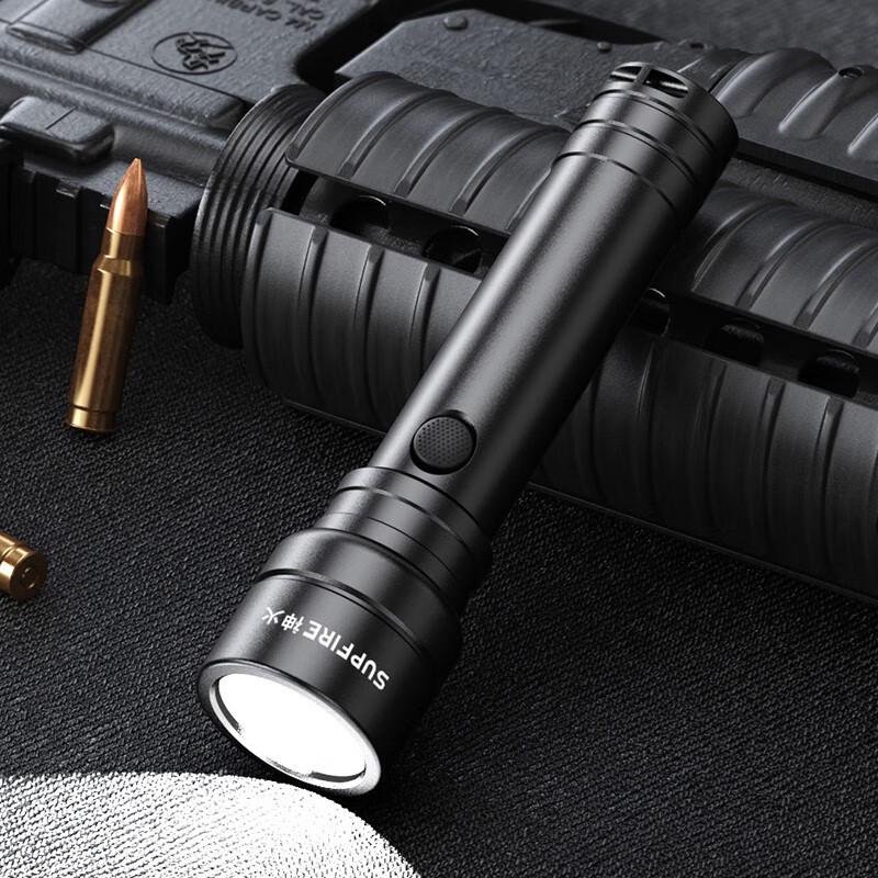 SupFire Long-Range Rechargeable LED Flashlight