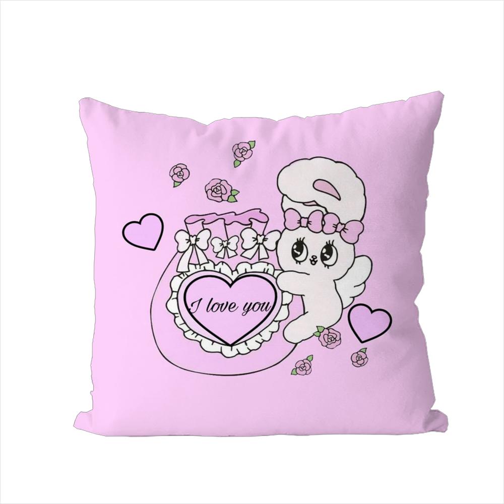 Cute EEsther Bunny Pillow Case For Car Sofa Decorative Home Doublesided Print Plush Square Throw Pillow Cushion Cover