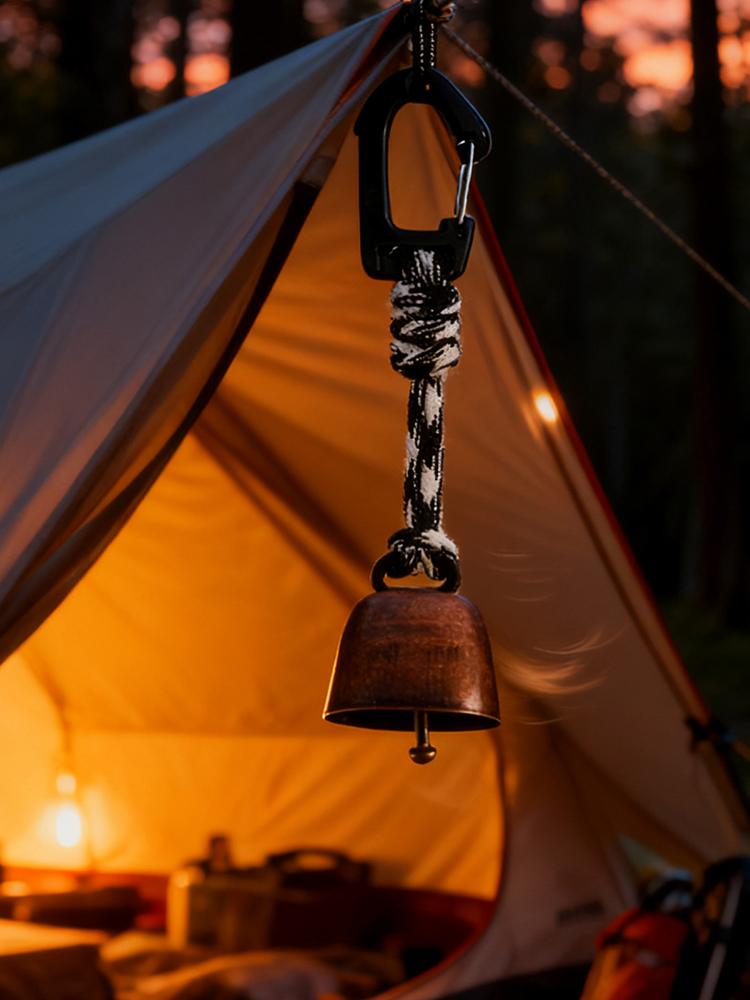 Mochila de acampamento e caminhada ao ar livre Sino Sino repelente de urso Sino de Urso Mochila de Acampamento Sino de Ruído para Barraca Prevenir Animais Selvagens