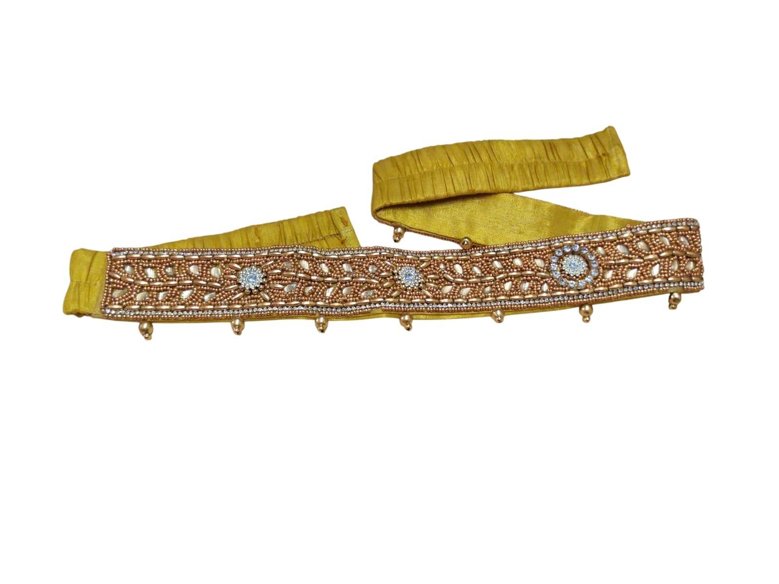 @ Golden Waist Stretchable Belt Kamarband For Women 76Gm UKR743_60%OFF