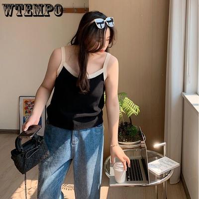 Women's Tops Solid Color Large Neckline Undershirt Slim Inside Sexy Thin Bottoming Tops