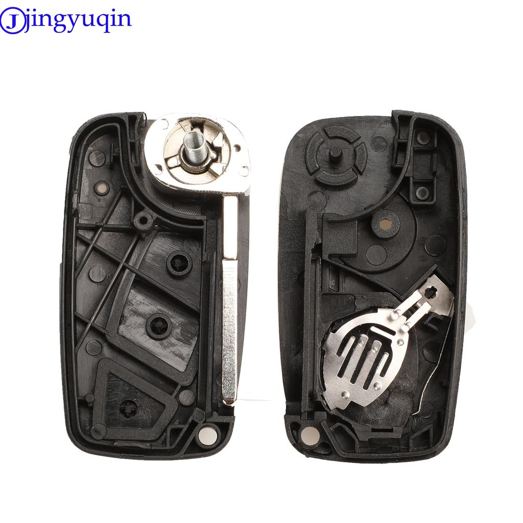 Jingyuqin Fernbedienung Klappbare Autoabdeckung Schlüsselhülle Gehäuse Für Fiat Punto Ducato Stilo Panda Idea Doblo Bravo Keyless Fob 3B