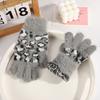 Touchscreen Warme Handschuhe Leopardenmuster Studentenhandschuhe Warme Skihandschuhe Outdoor Radfahren