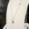 Atria H Simple Long N Pink Plated Necklace QUNNEDG0003FRF