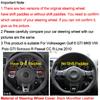 HuiER Hand Sewing Car Steering Wheel Cover Red Marker For Volkswagen Golf 6 GTI MK6 VW Polo GTI Scirocco R Passat CC R-Line
