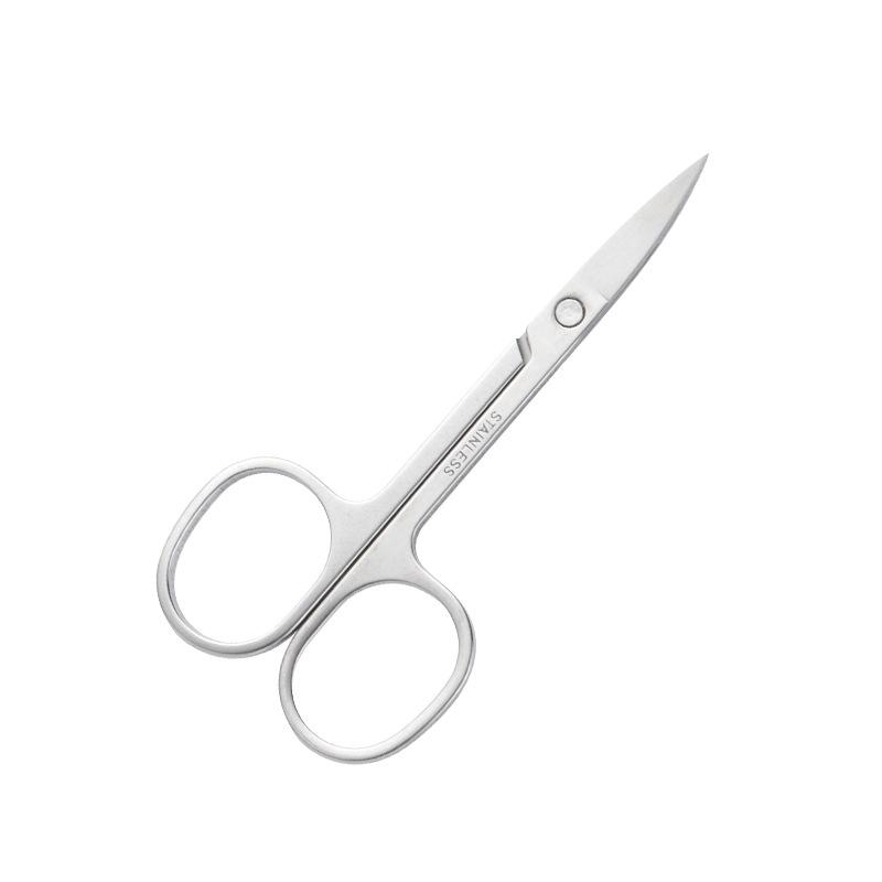 Stainless Steel Nose & Eyebrow Scissors: Pointed & Round Tips, Various Styles for Beauty & Makeup Needs