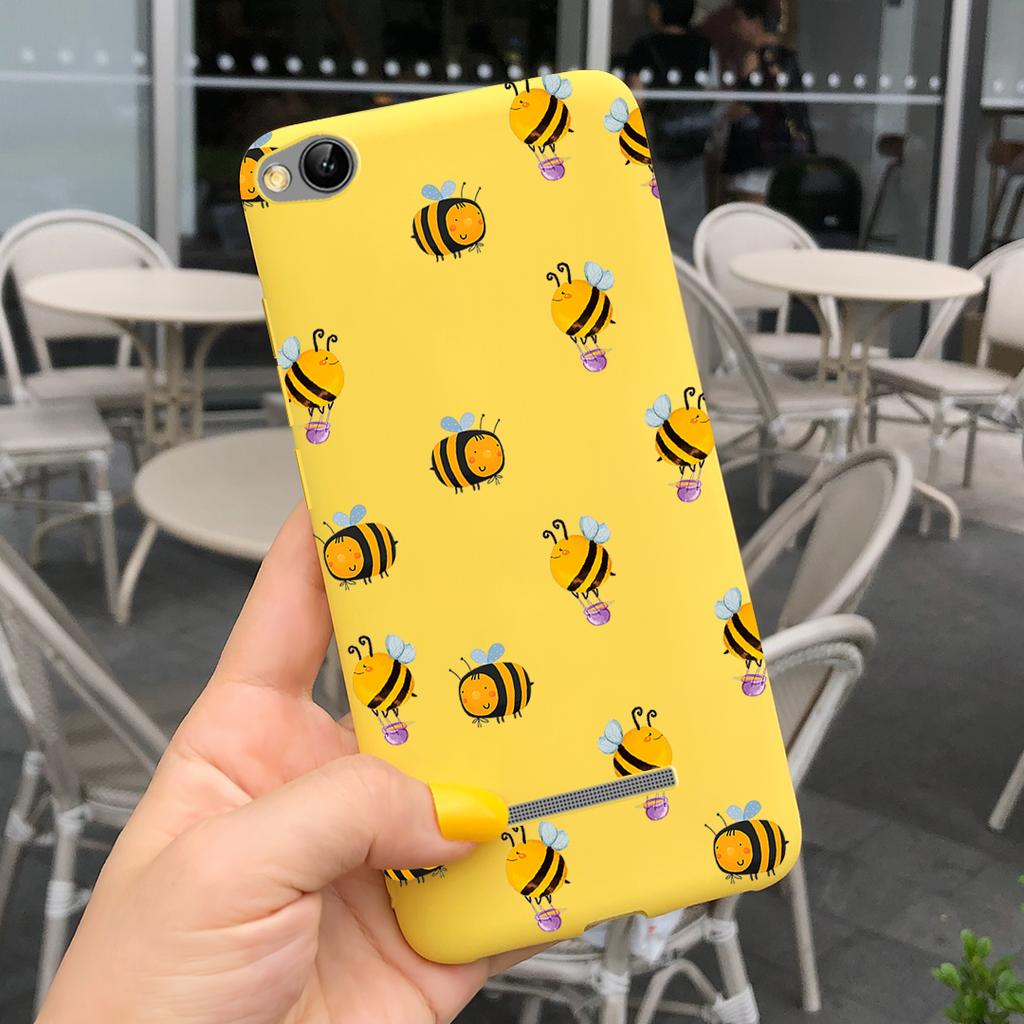 Phone Case For Xiaomi Redmi 4A 5A 6A 7A Case Lovely Cartoon Silicone Cover Candy Color Soft Funda For Redmi 4a 5 a 6a 7a Coque