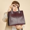Vintage Top Layer Pittot Bag Spring/Summer Crossbody Bag Large Capacity Bucket Shoulder Leather Handbag
