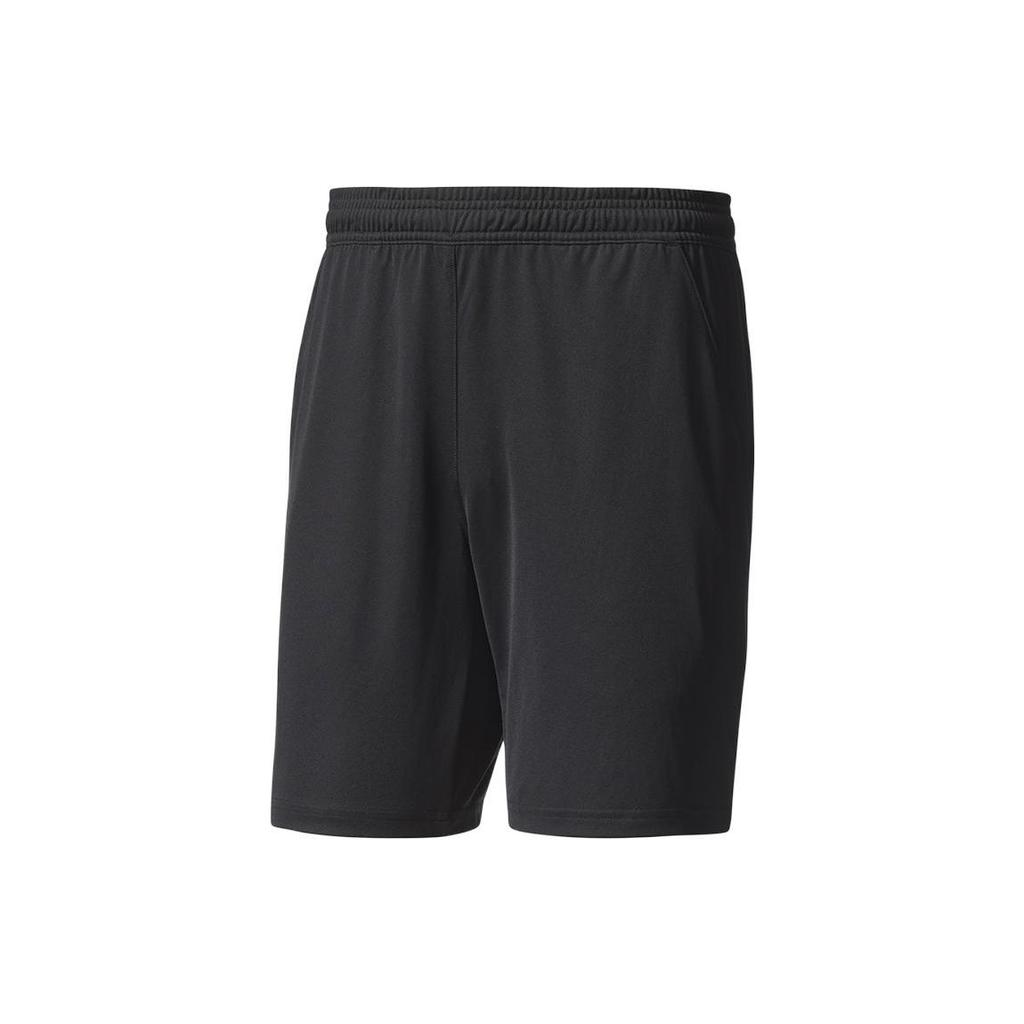 Adidas Solid Color Elastic Waist Casual Shorts Men Bottoms Black BR2565