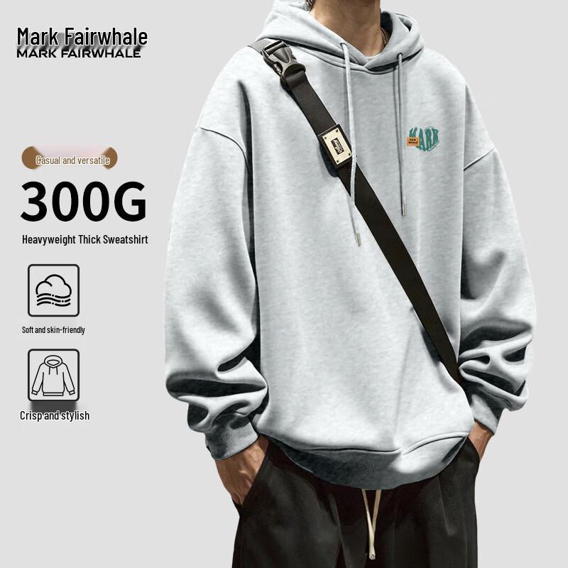 

Mark Fairwhale Men s PMK Heart Graphic Heavyweight Hooded Sweatshirt L