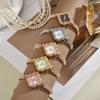 Four-leaf Clover Bracelet Watch Women's Diamond-encrusted Light Luxury Niche High-end Temperament Exquisite Women's Bracelet Women's Watch