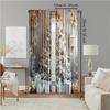 2 Stuks Klassieke Kerstboom en Sneeuwvlok Print Gordijnen Polyester Stangtunnel Wasbare Draperieën Voor Verschillende Kamers Elegant