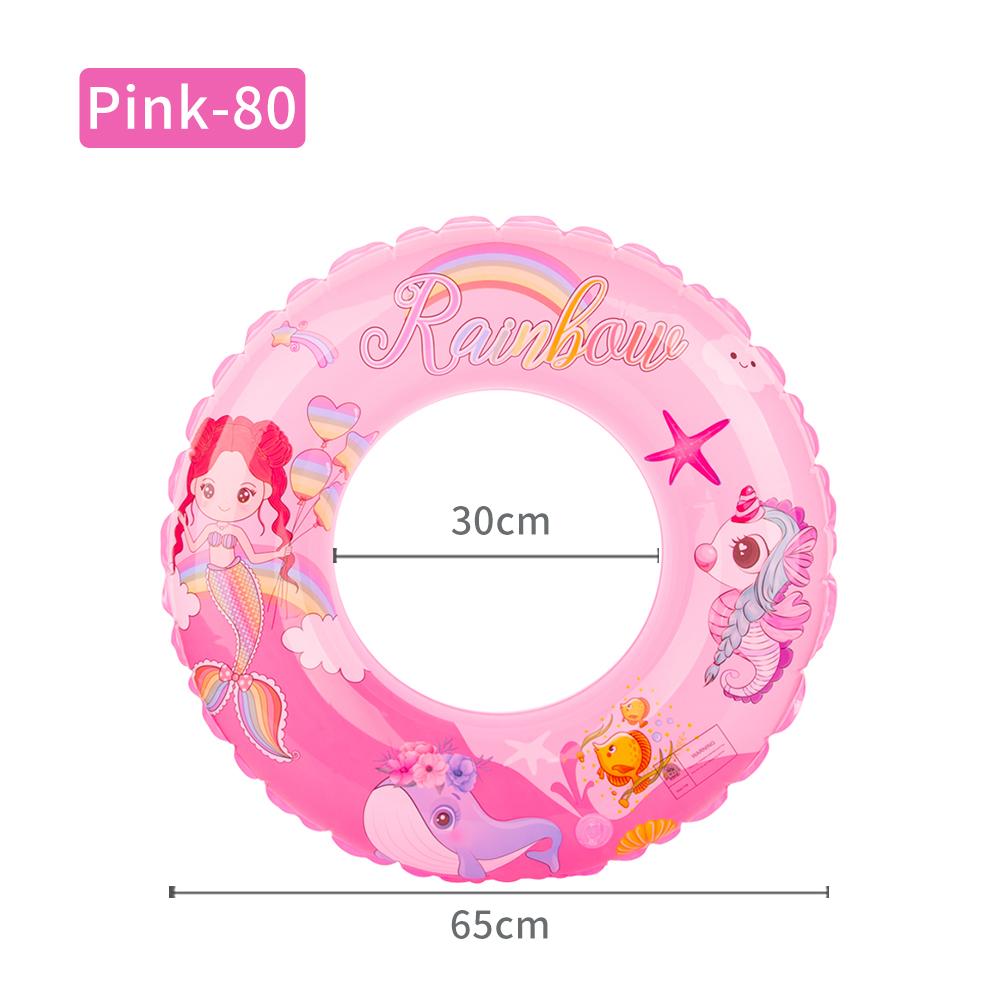 Mermaid children's swimming ring pink rainbow baby underarm swimming ring anti-rollover