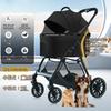 Gevvnss Latest Pet Separate Pet Load Capacity Large Dog 4 Wear Easy to Japanese Instruction For Small Medium Black [2025 Cart] Cart, 30KG, Space,