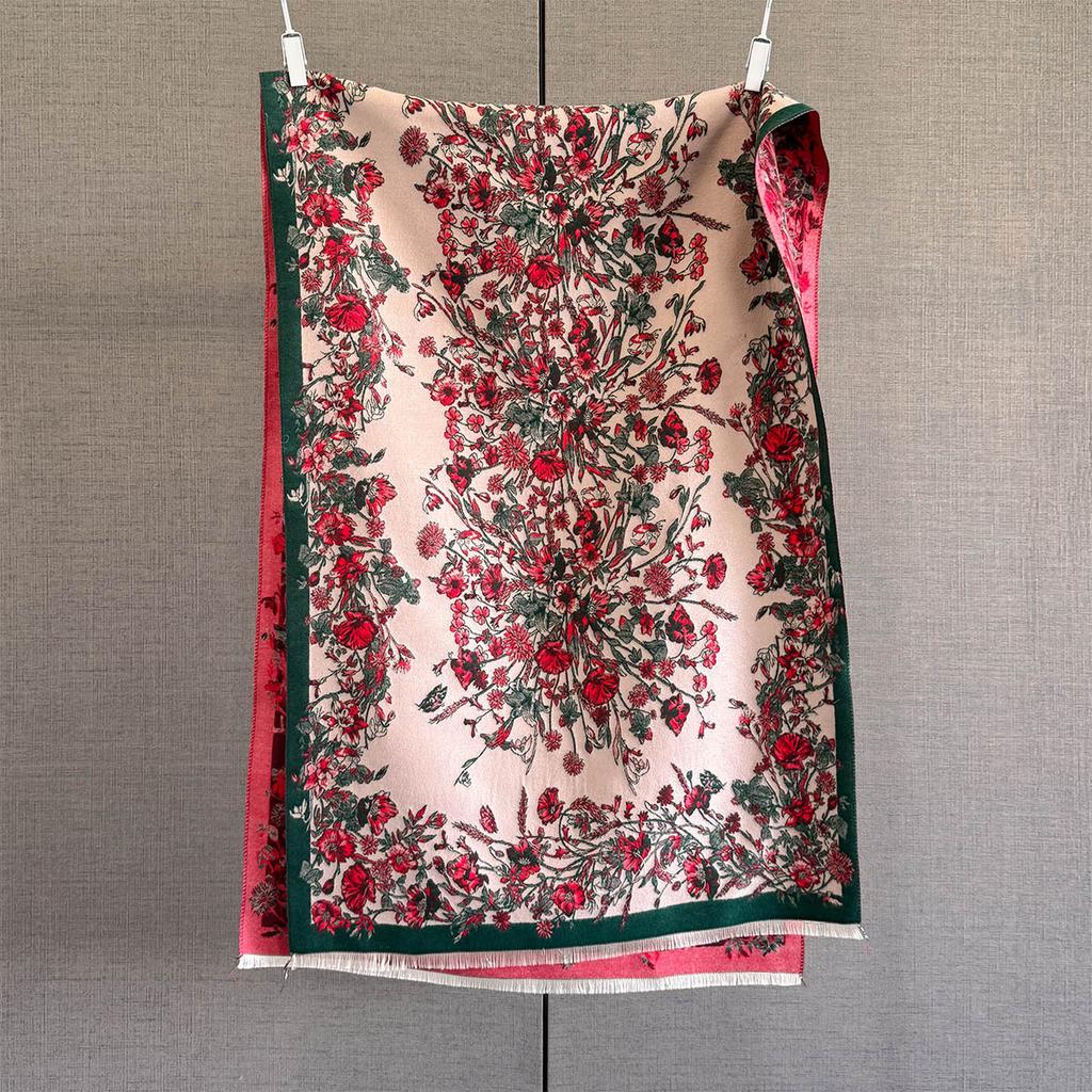 Luxury Autumn Winter Cashmere Scarf Women  Design Warm Pashmina Blanket Poncho Scarves Female Shawl Thick Foulard Bufanda